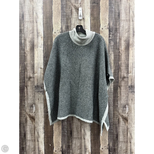 Poncho By Ann Taylor In Grey, Size: M