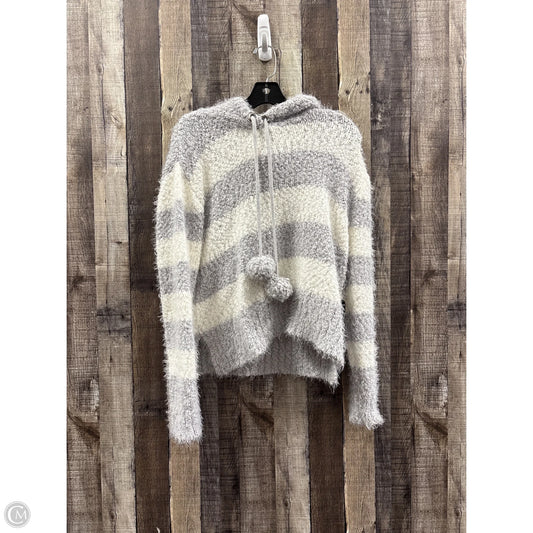 Sweater By Harper In Grey & White, Size: L