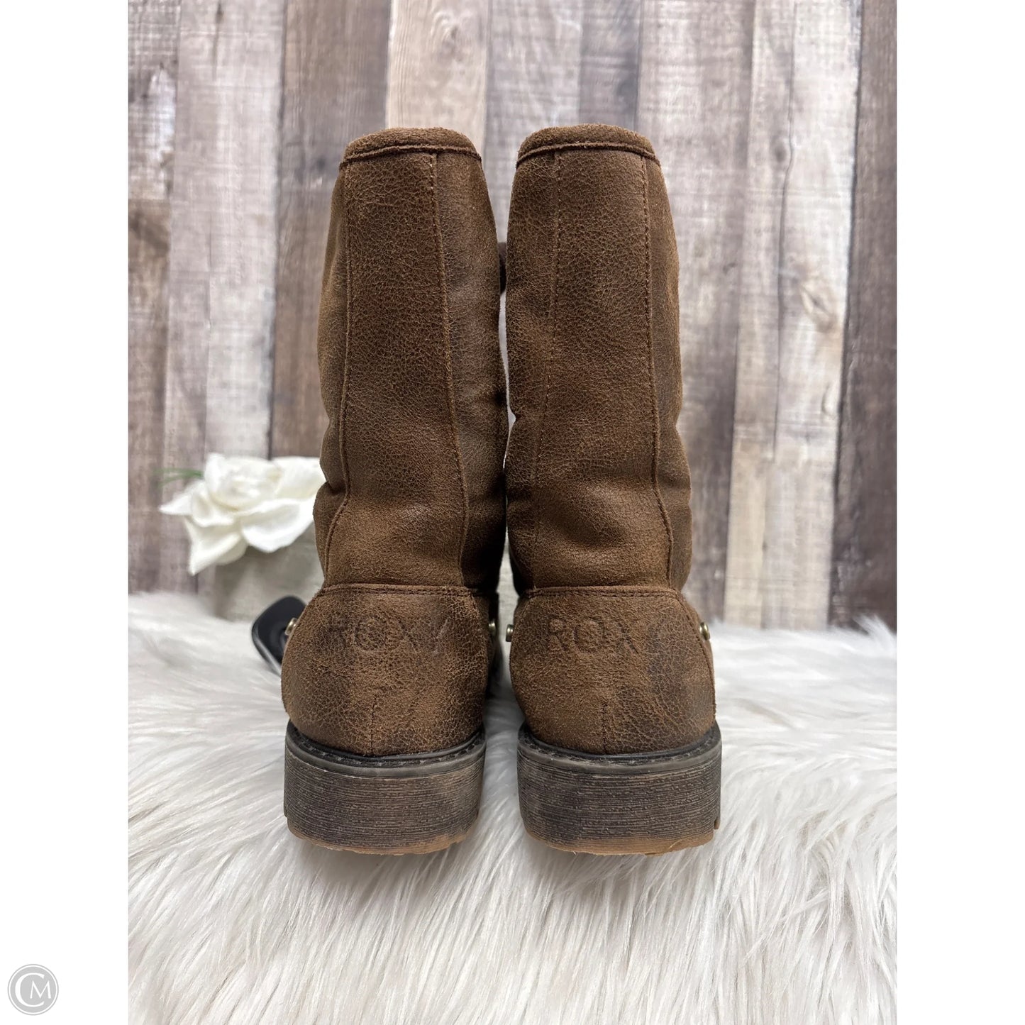 Boots Ankle Flats By Roxy In Brown, Size: 9