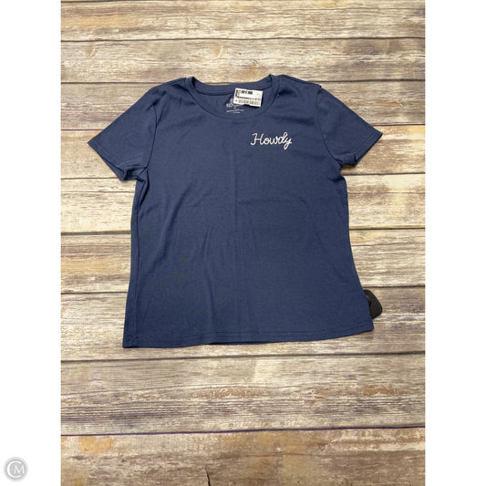 Top Short Sleeve By Pink Republic In Blue, Size: Xl