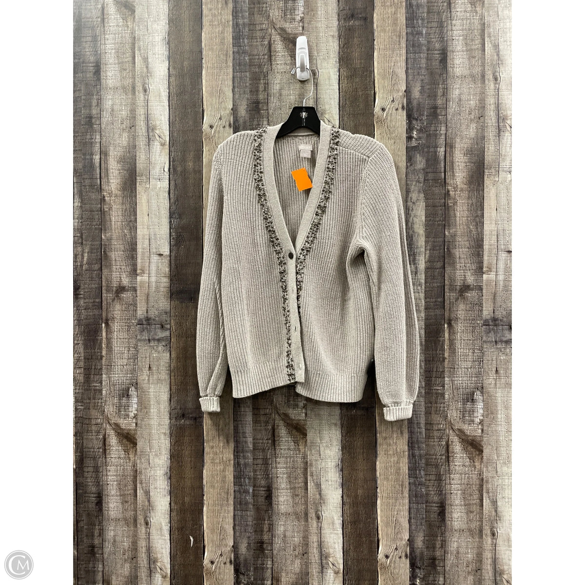 Cardigan By Chicos In Tan, Size: M