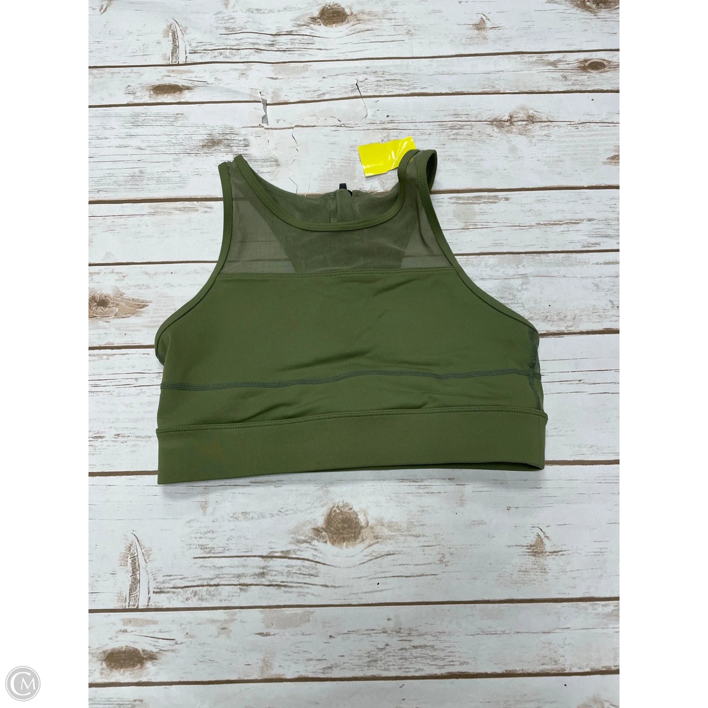 Athletic Bra By Cme In Green, Size: S