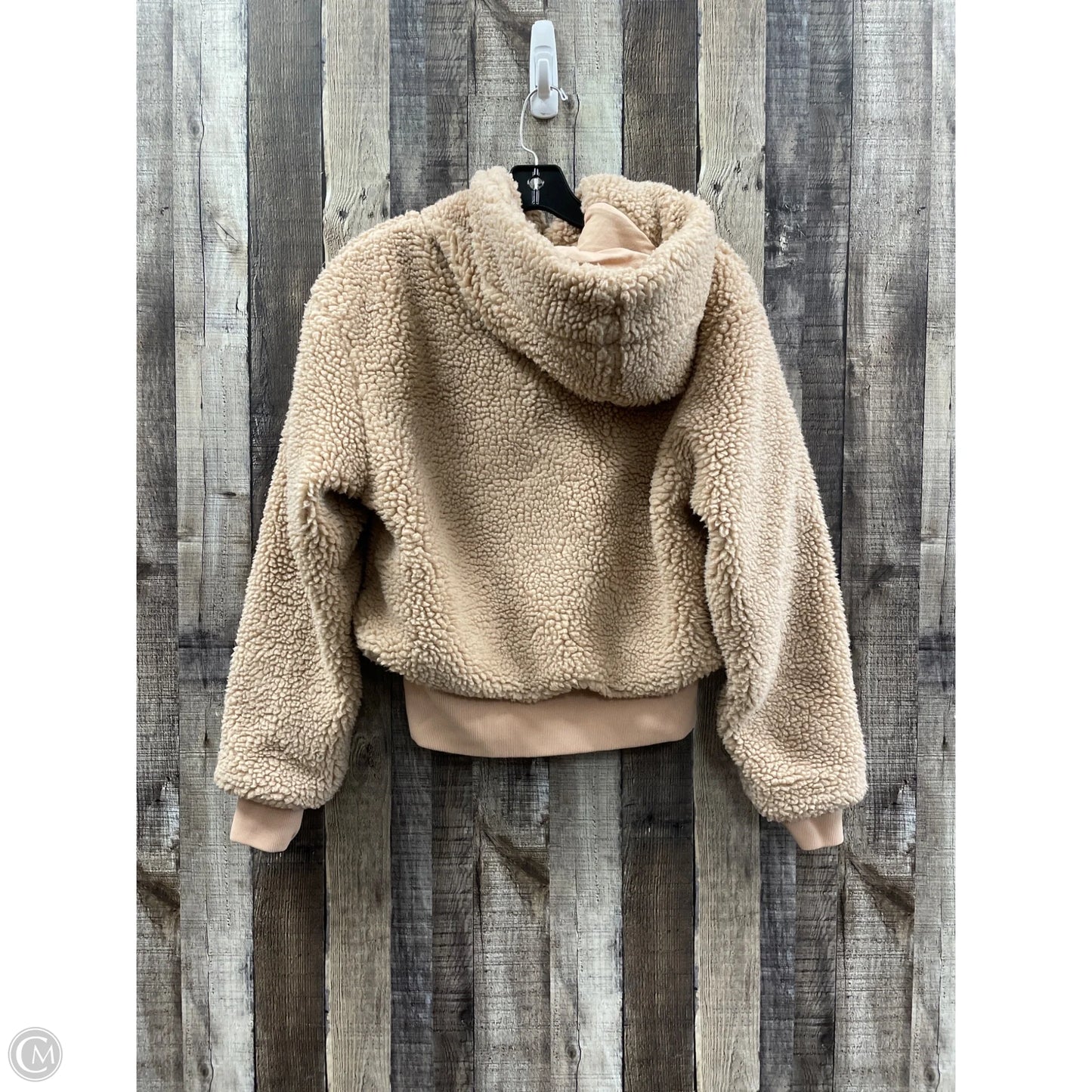 Jacket Fleece By Fabletics In Tan, Size: S
