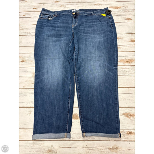 Jeans Straight By Lane Bryant In Blue Denim, Size: 22