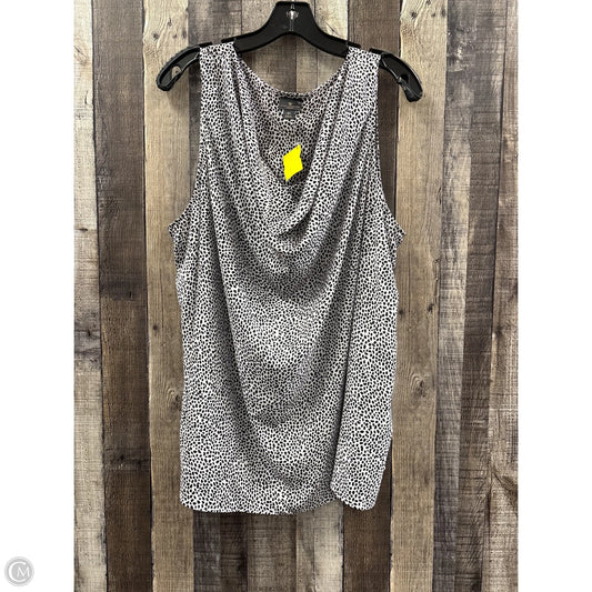 Top Sleeveless By Worthington In Animal Print, Size: 2x