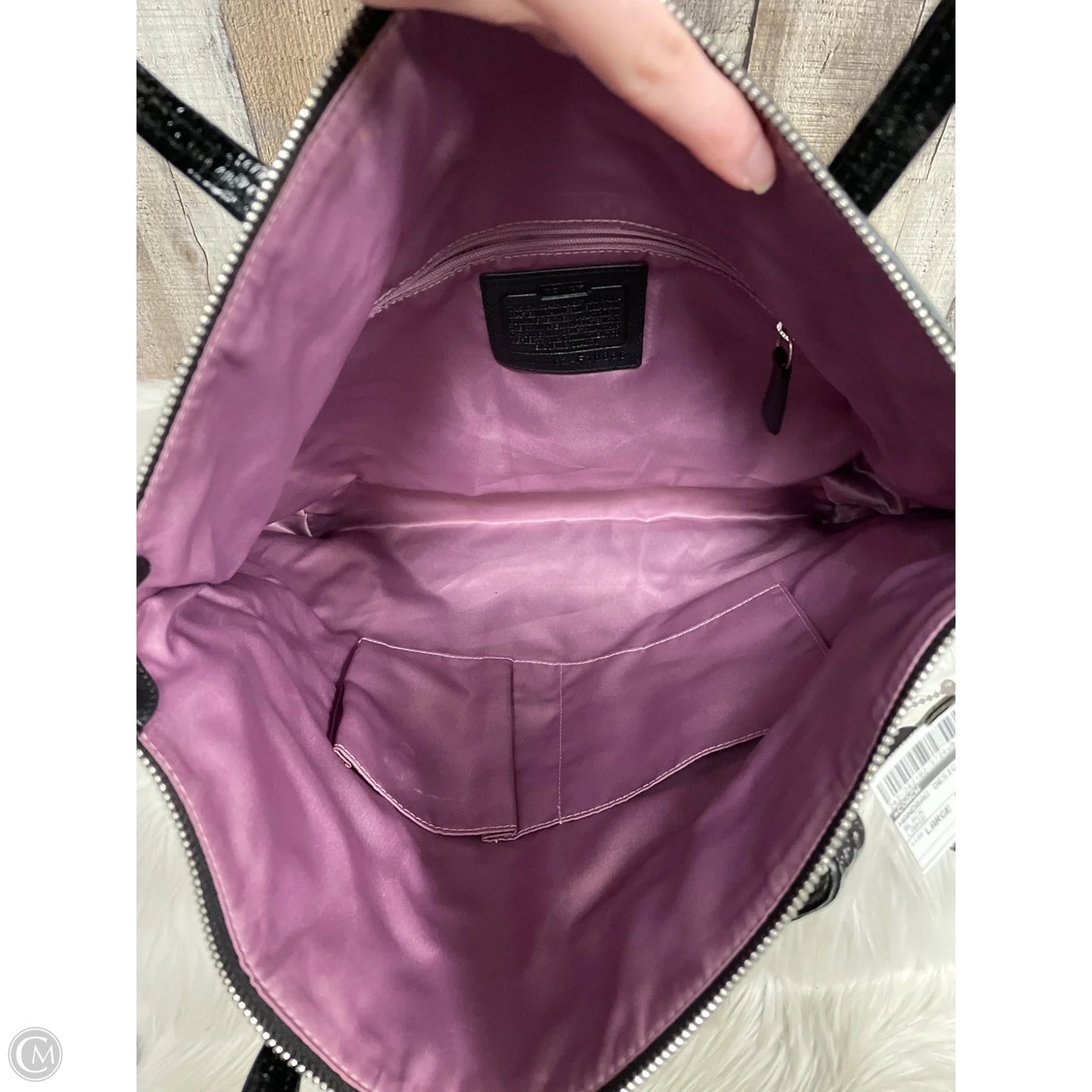 Handbag Designer By Coach, Size: Large