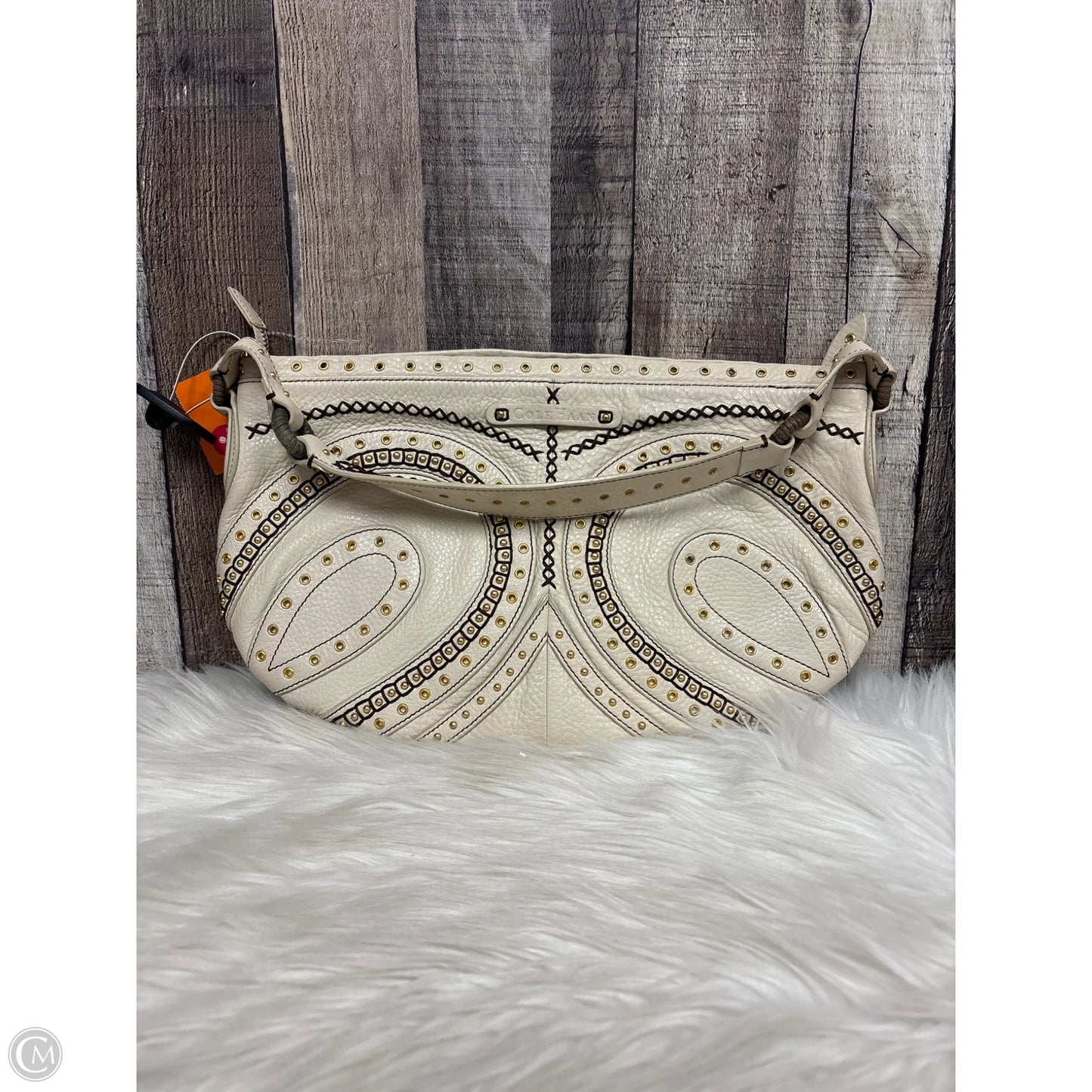 Handbag Leather By Cole-haan, Size: Medium