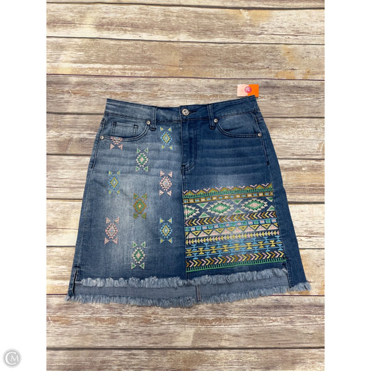 Skirt Midi By Hydraulic In Blue Denim, Size: 6