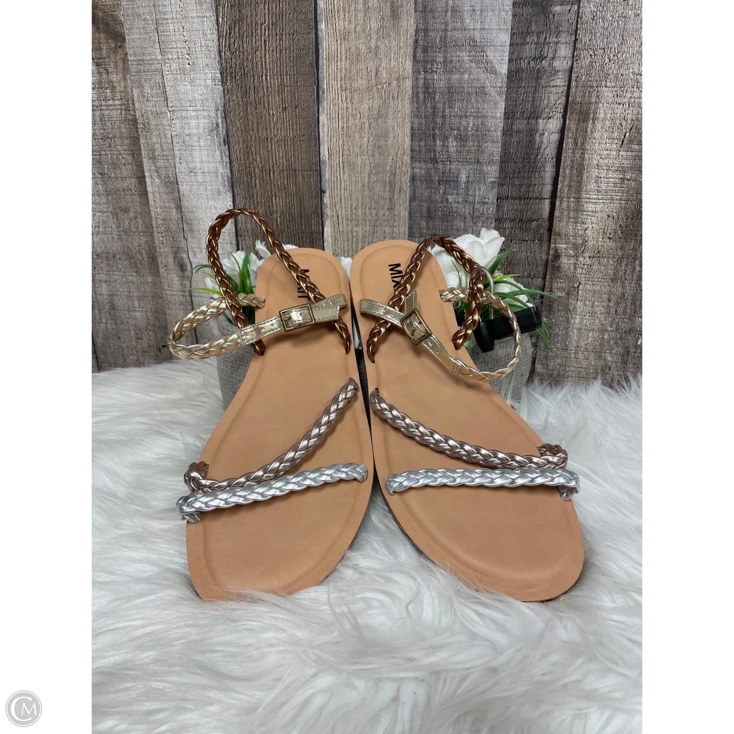 Sandals Flats By Cme In Multi-colored, Size: 9
