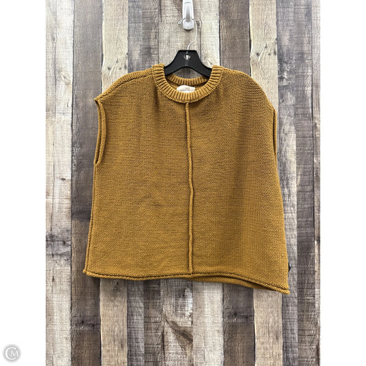 Sweater Short Sleeve By Universal Thread In Brown, Size: S