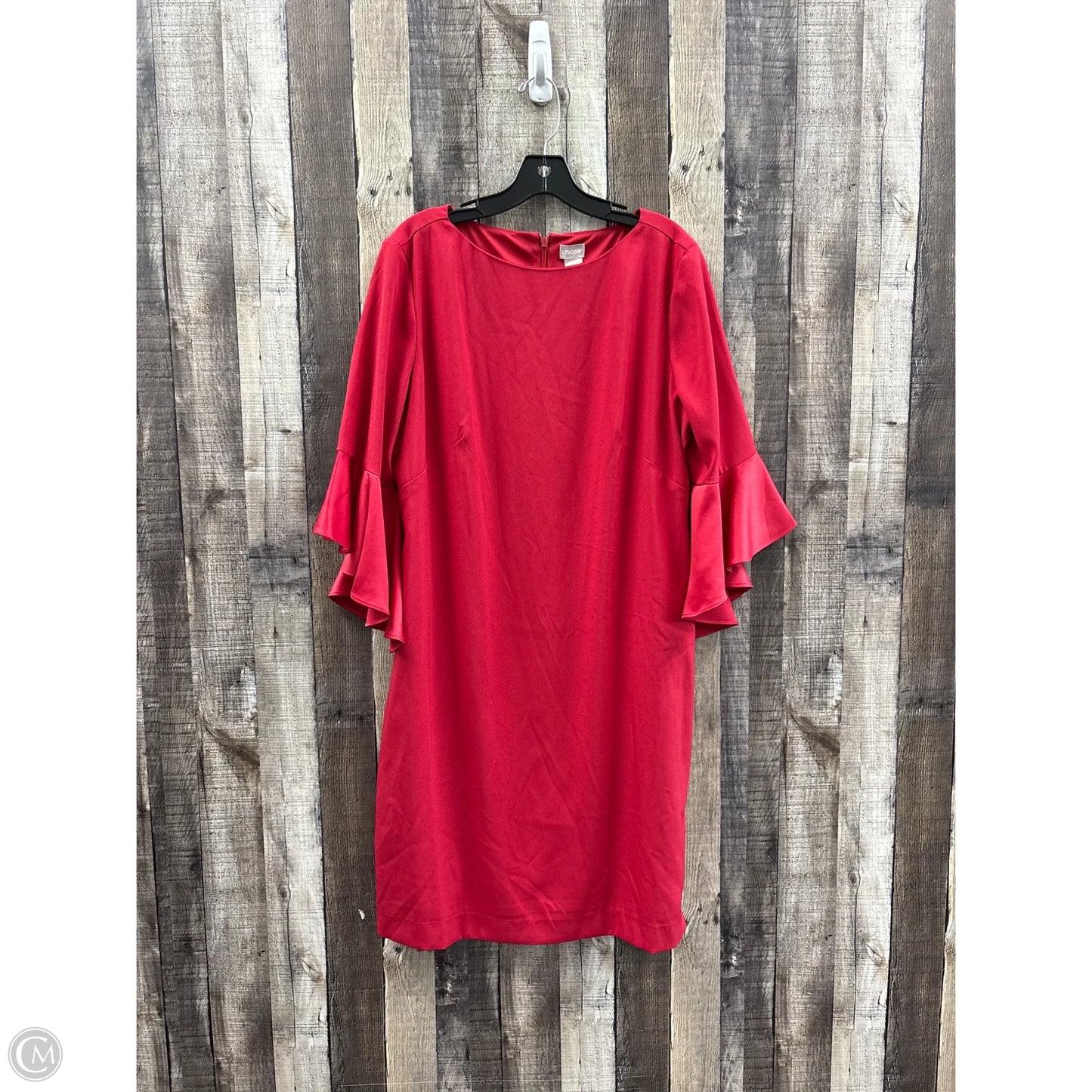 Dress Casual Maxi By Chicos In Red, Size: L