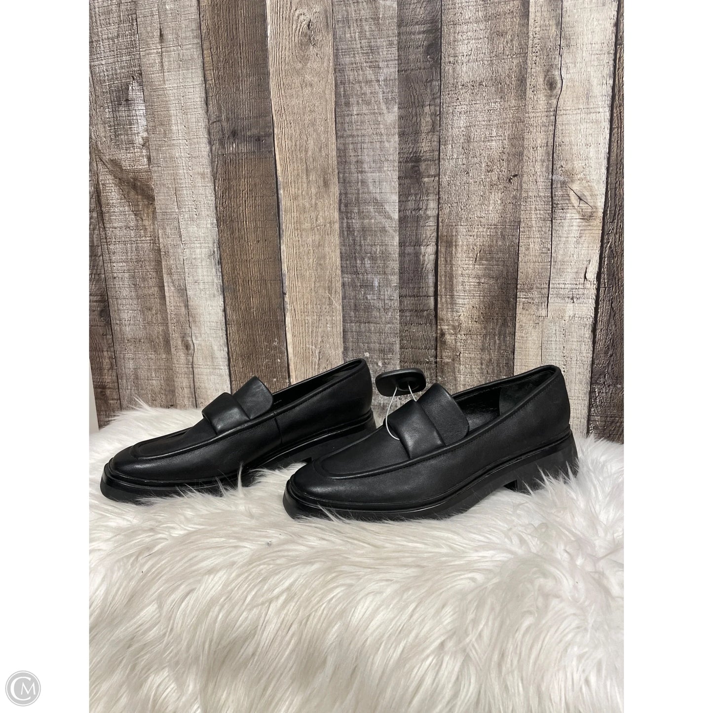 Shoes Heels Wedge By Vince In Black, Size: 9