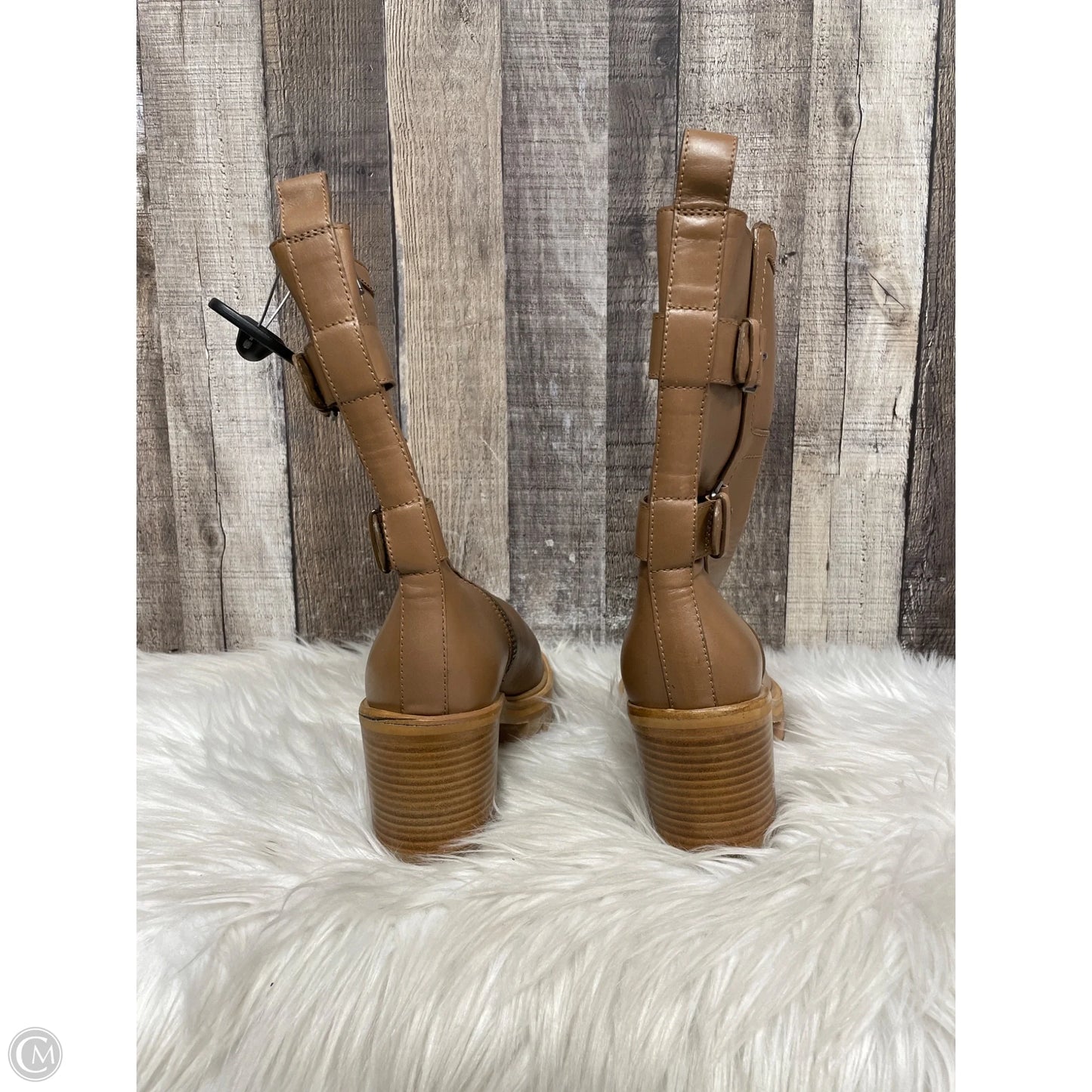 Boots Ankle Heels By Tamara H In Brown, Size: 6