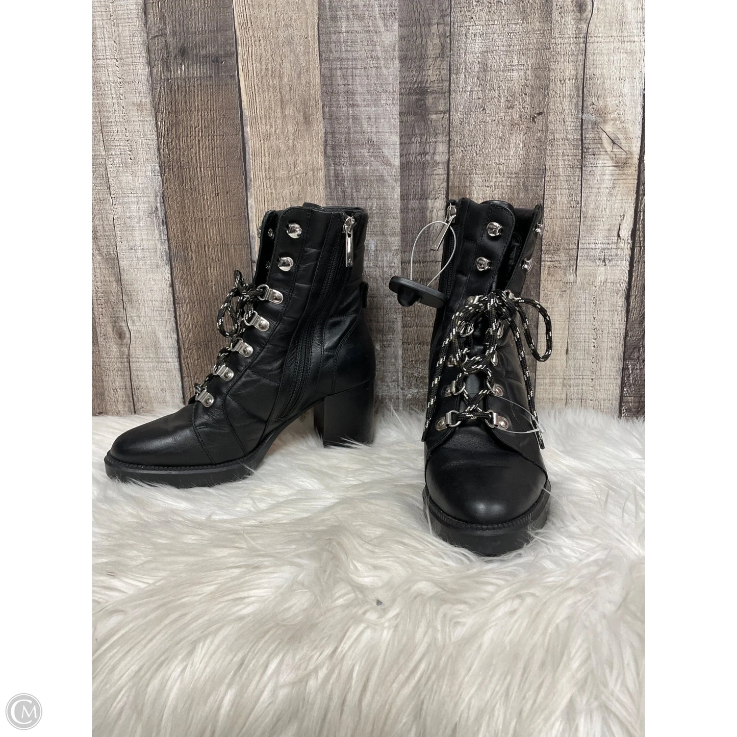 Boots Ankle Heels By Aquatalia In Black, Size: 6