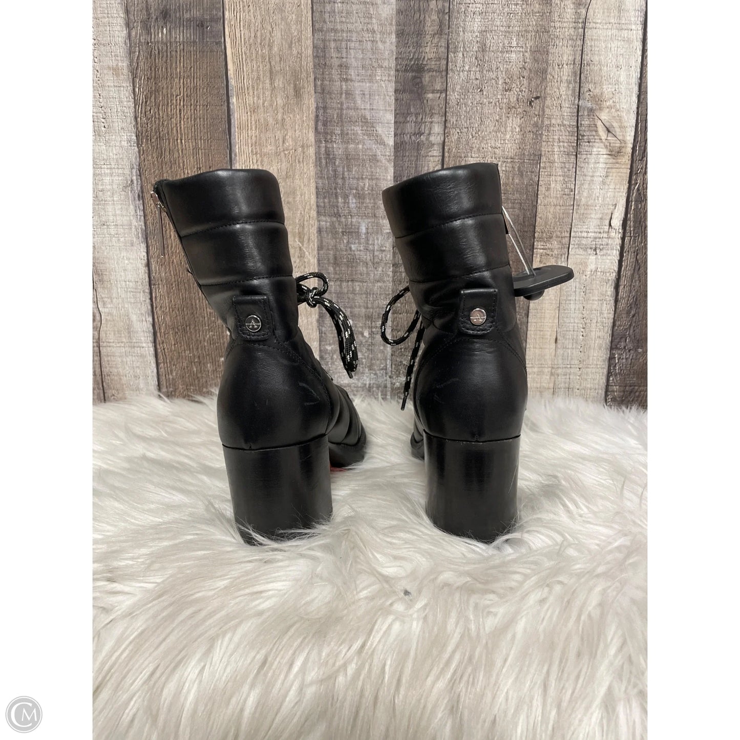 Boots Ankle Heels By Aquatalia In Black, Size: 6