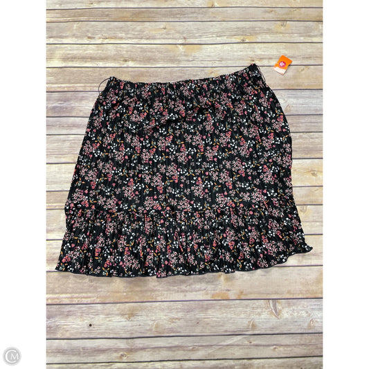 Skirt Midi By Loft In Floral Print, Size: L