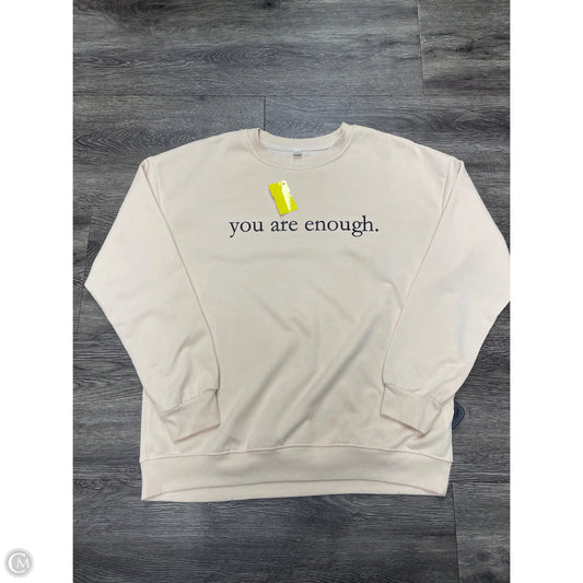 Sweatshirt Crewneck By Cme In Tan, Size: S