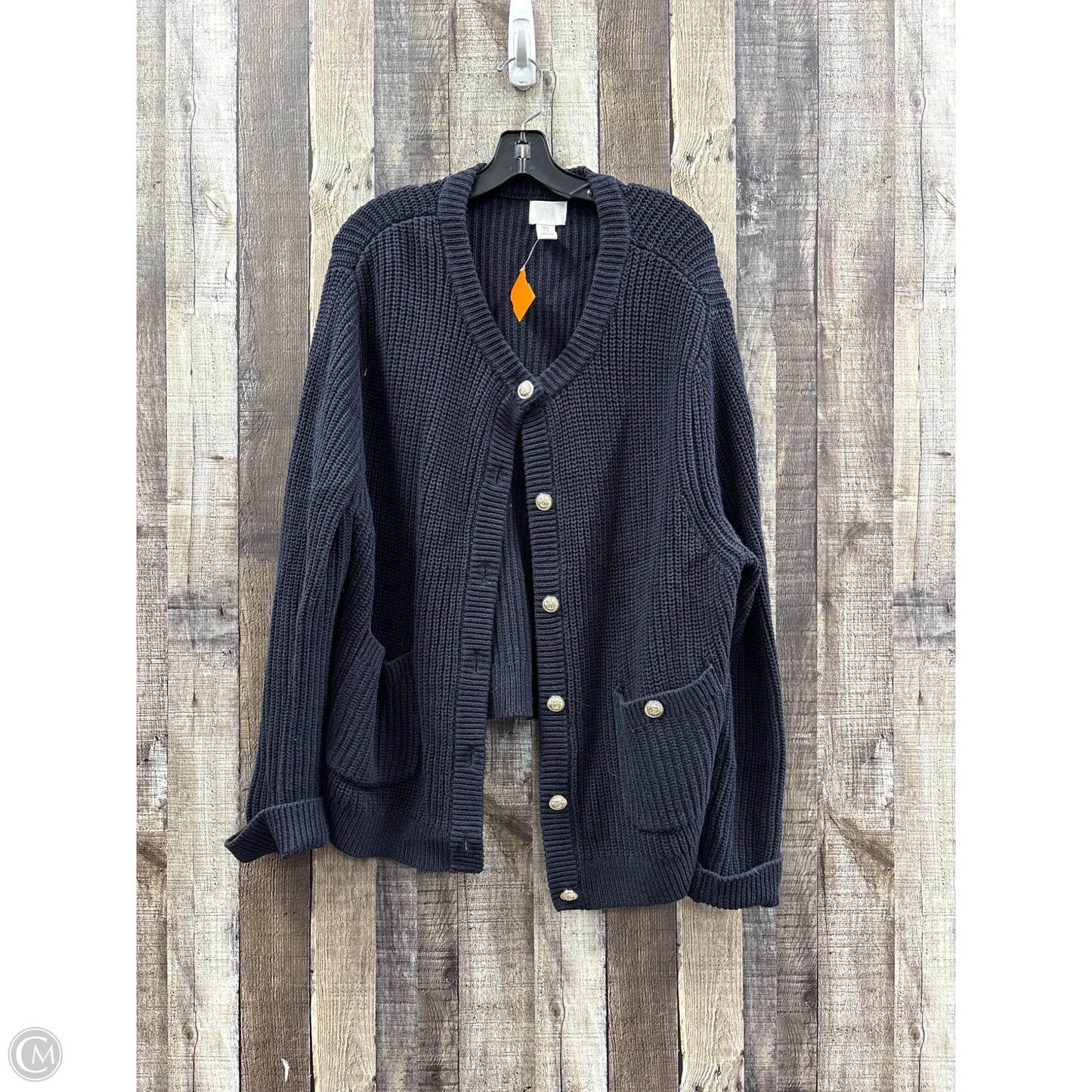 Sweater Cardigan By H&m In Black, Size: Xs