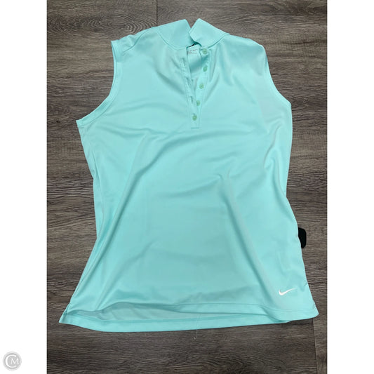 Athletic Tank Top By Nike In Blue, Size: L