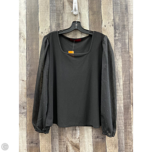 Top Long Sleeve By Love Scarlett In Black, Size: L