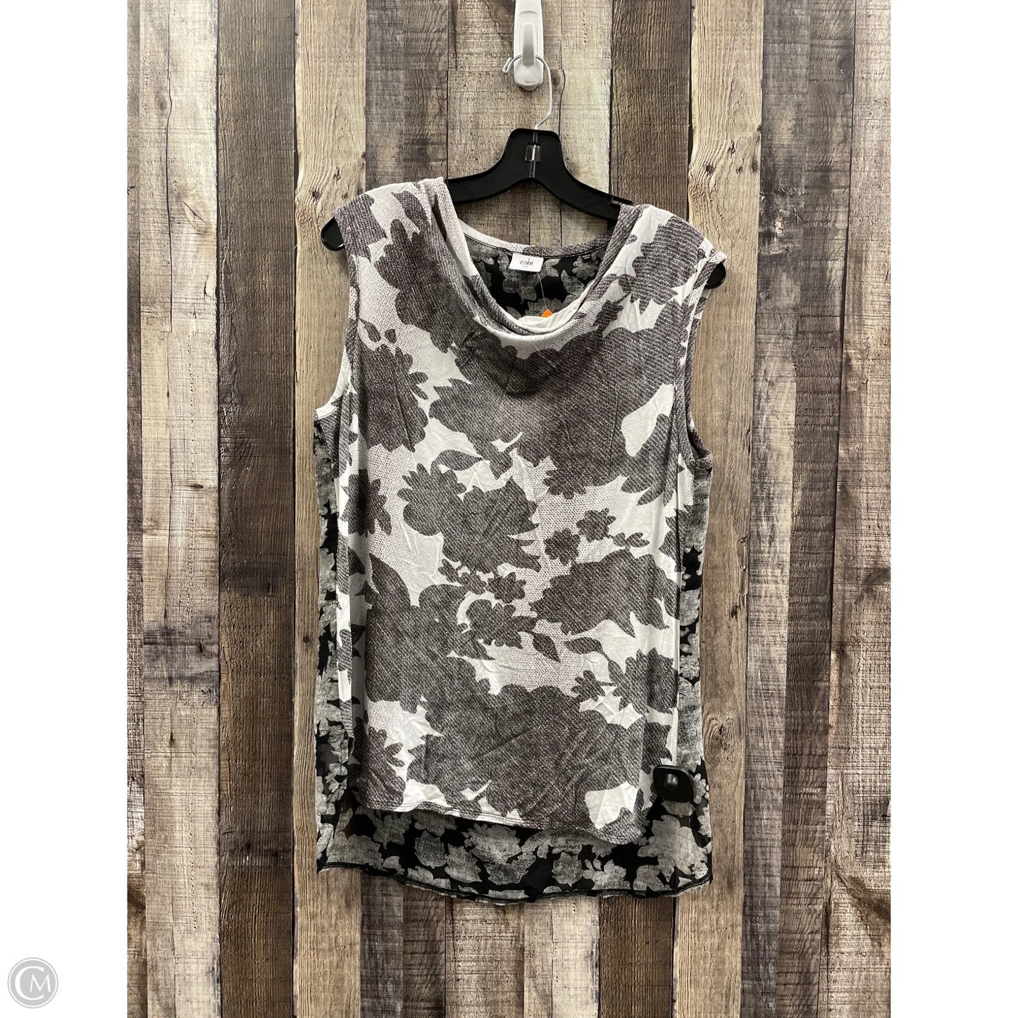 Top Sleeveless By Cabi In Grey, Size: M