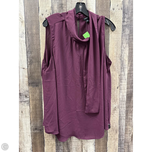 Top Sleeveless By Torrid In Purple, Size: 2x