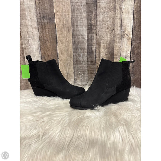 Boots Ankle Heels By Toms In Black, Size: 8
