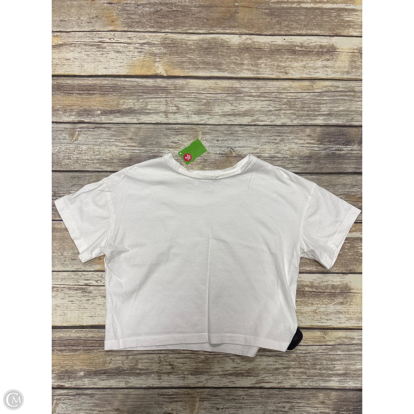 Top Short Sleeve By Cme In White, Size: S