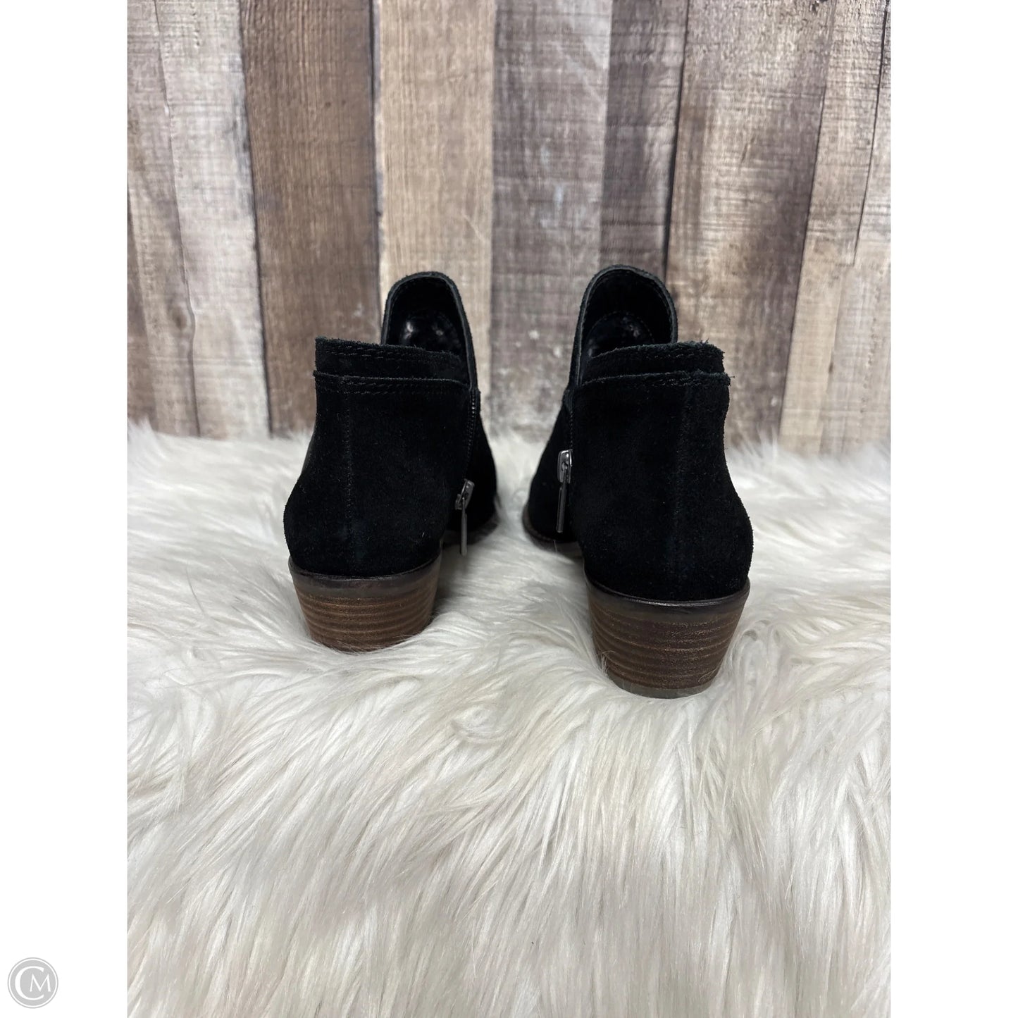 Boots Ankle Heels By Lucky Brand In Black, Size: 6.5