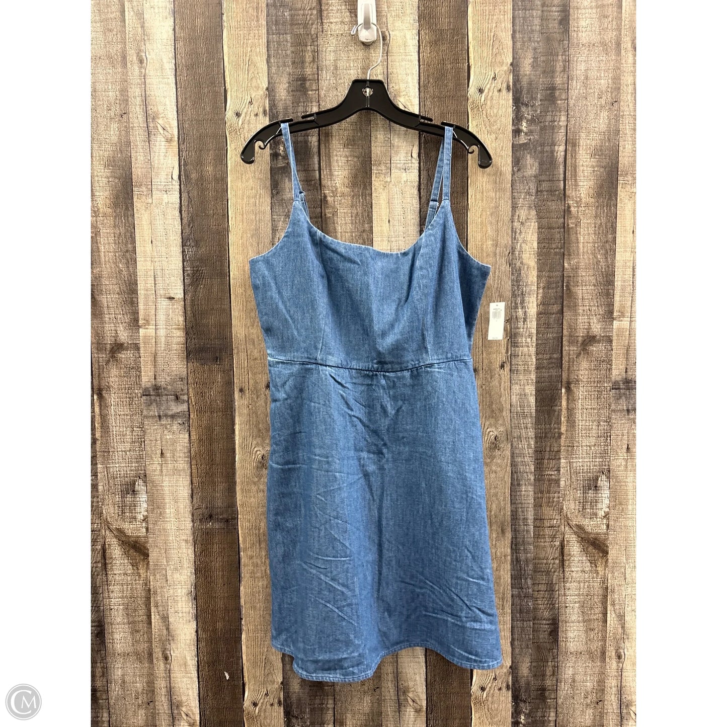 Dress Casual Midi By Old Navy In Blue Denim, Size: L