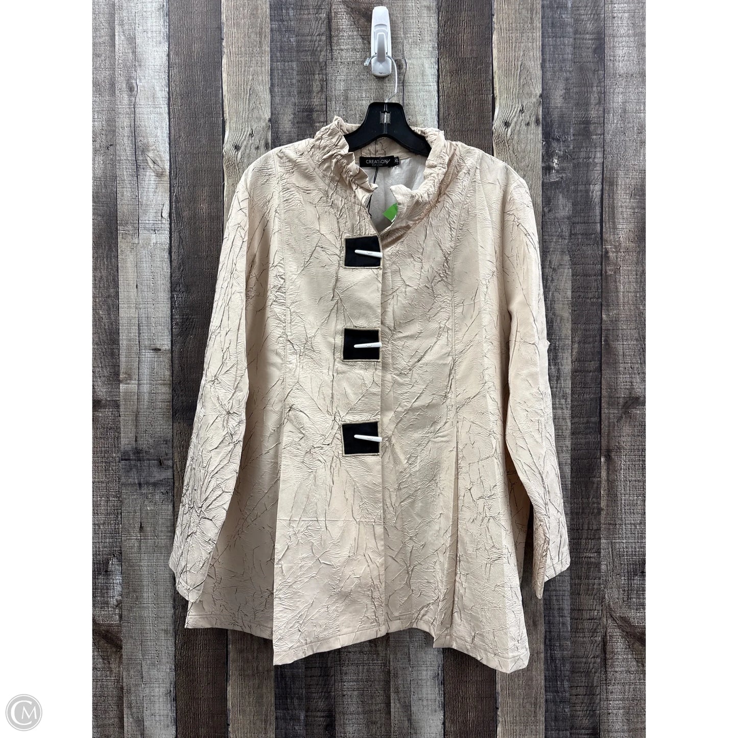 Top Long Sleeve By Cme In Tan, Size: Xl