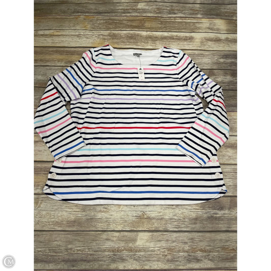 Top Long Sleeve By Talbots In Multi-colored, Size: 1x