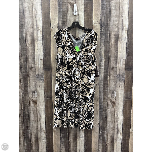 Dress Casual Midi By Dana Buchman In Multi-colored, Size: Xl