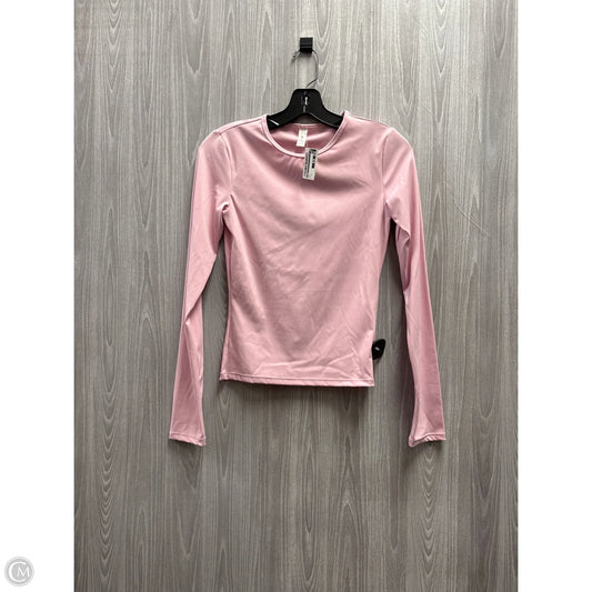 Top Long Sleeve By Cme In Pink, Size: M