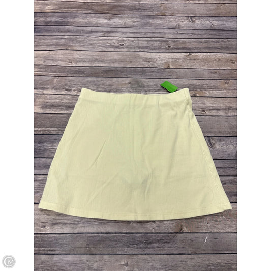 Skirt Mini & Short By Cme In Yellow, Size: M