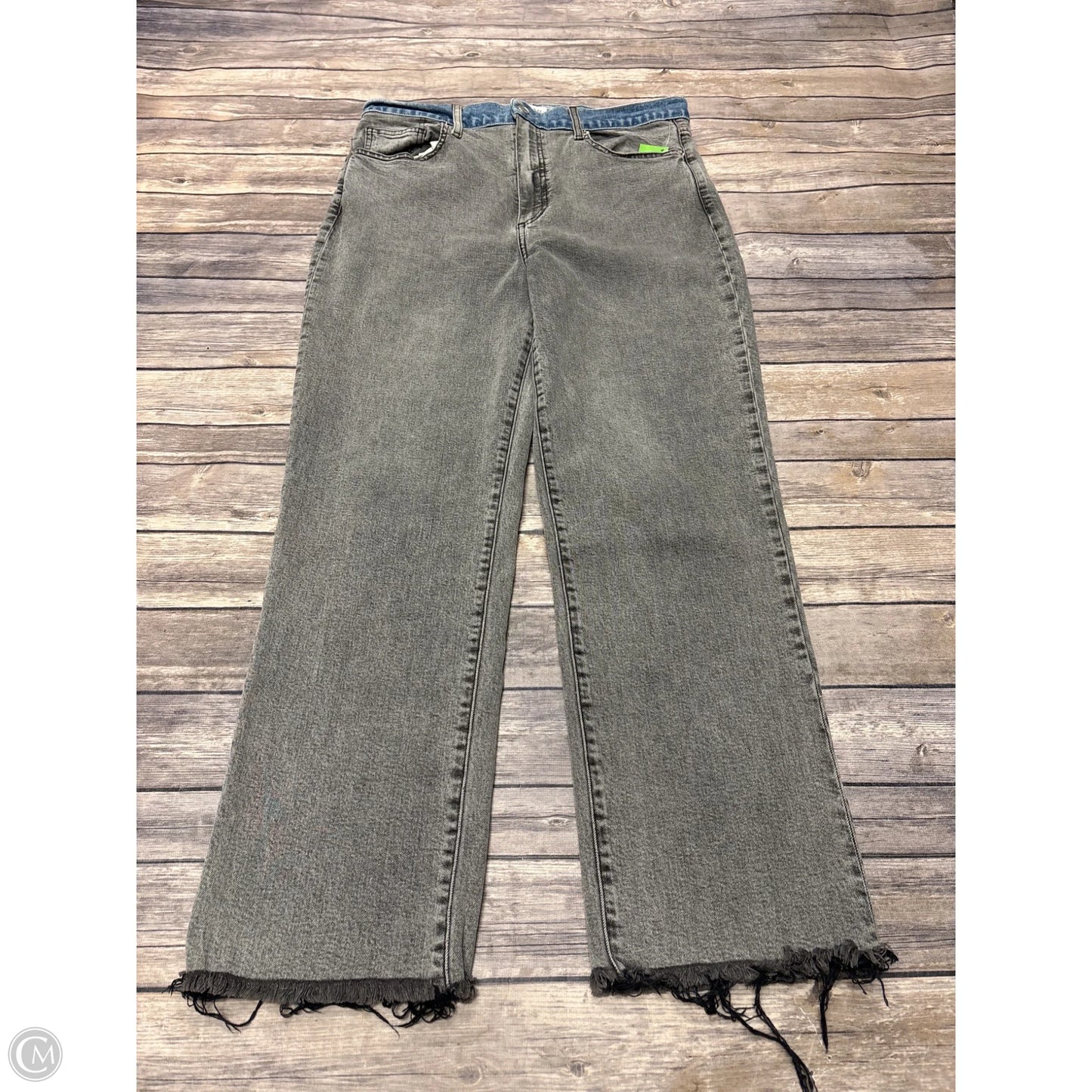 Jeans Straight By Le Jean In Grey Denim, Size: 14
