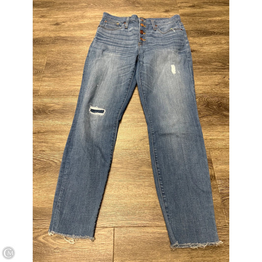 Jeans Skinny By J. Crew In Blue Denim, Size: 8