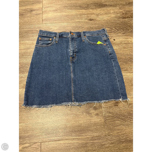 Skirt Midi By J. Crew In Blue Denim, Size: 10