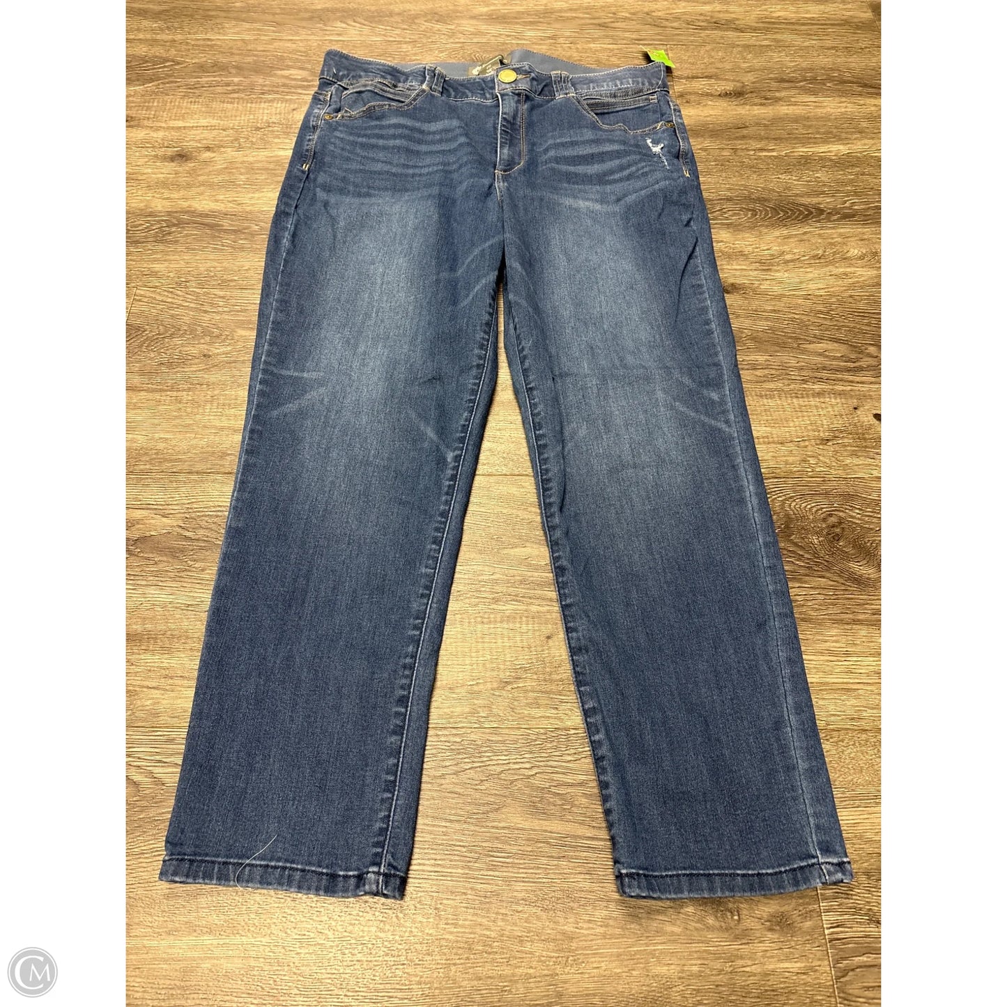 Jeans Straight By Democracy In Blue Denim, Size: 16