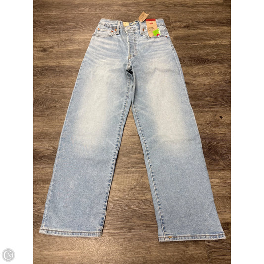 Jeans Straight By Levis In Blue Denim, Size: 4