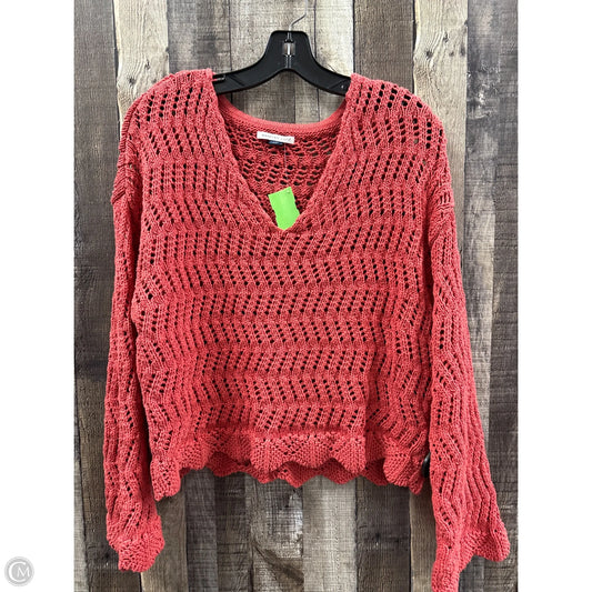 Sweater By American Eagle In Pink, Size: L