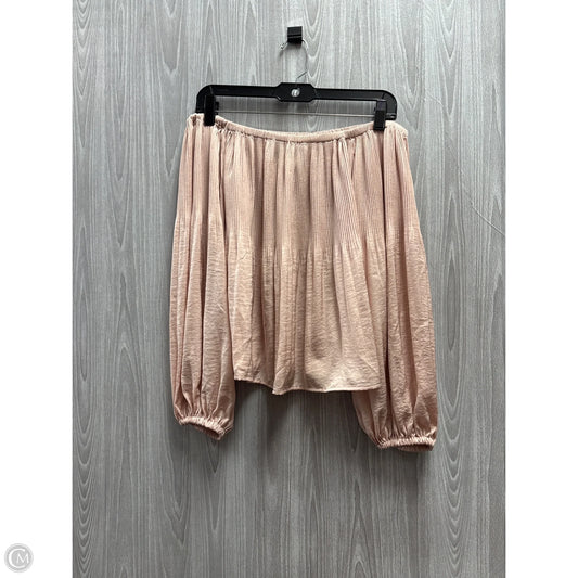 Top Long Sleeve By Express In Pink, Size: Xs