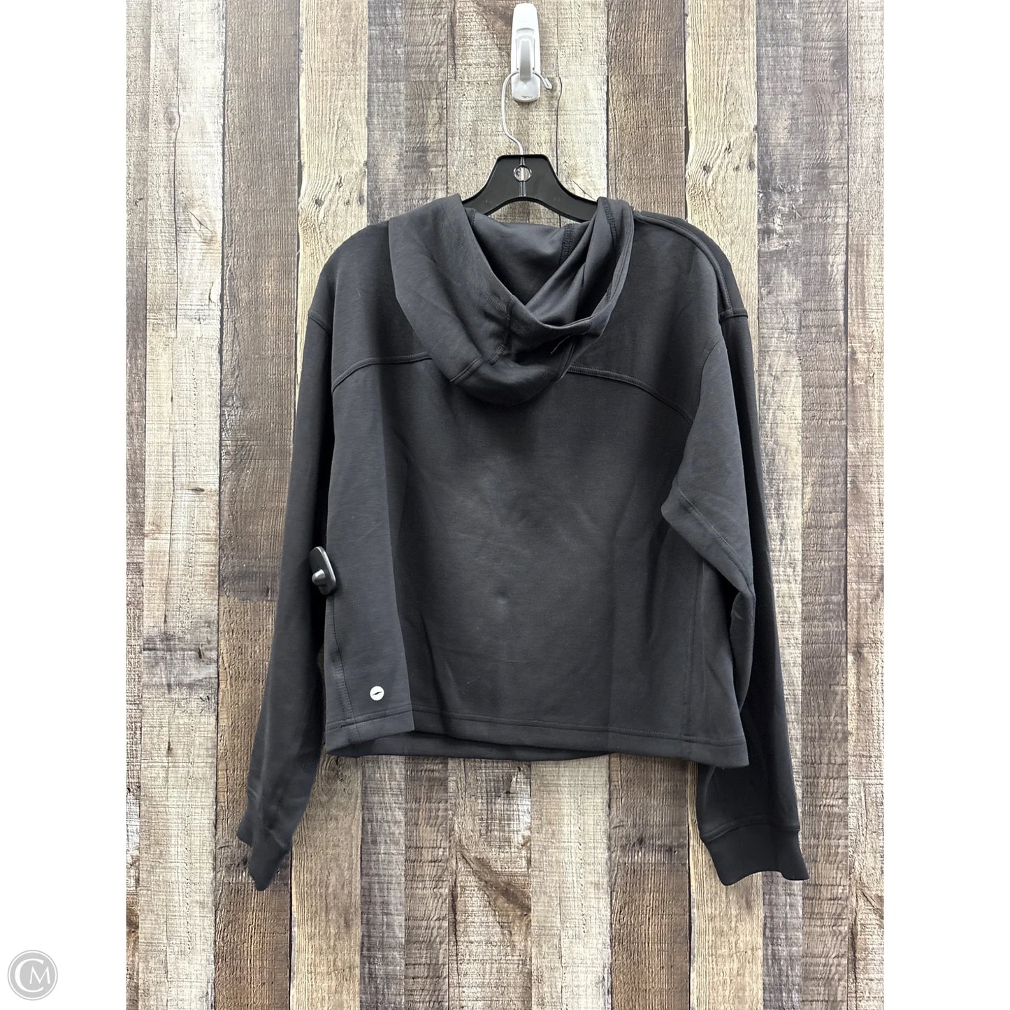Athletic Top Long Sleeve Hoodie By Avia In Black, Size: M
