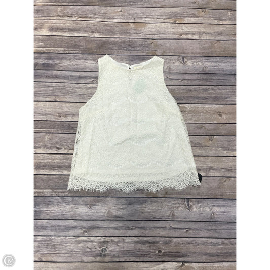 Top Sleeveless By Monteau In Cream, Size: M