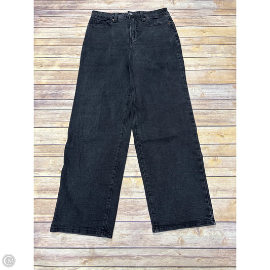 Jeans Wide Leg By Old Navy In Black Denim, Size: 8