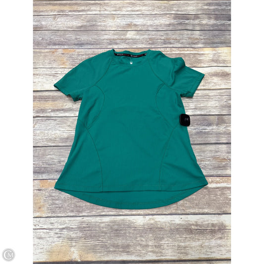 Athletic Top Short Sleeve By Spyder In Green, Size: S
