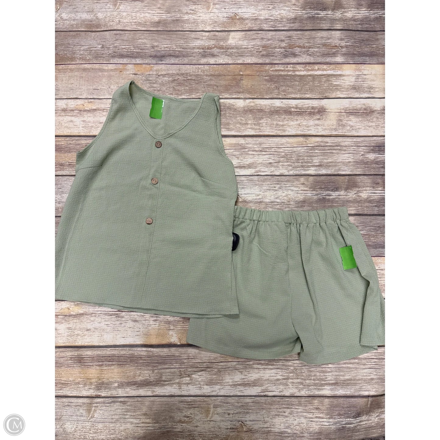 Shorts Set By Shein In Green, Size: M