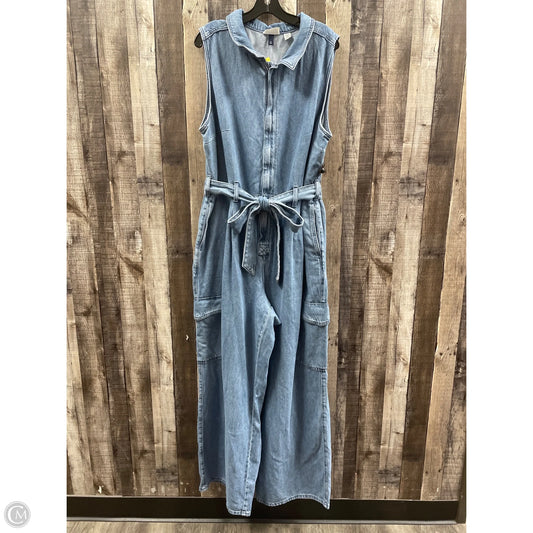 Jumpsuit By Universal Thread In Blue Denim, Size: 2x