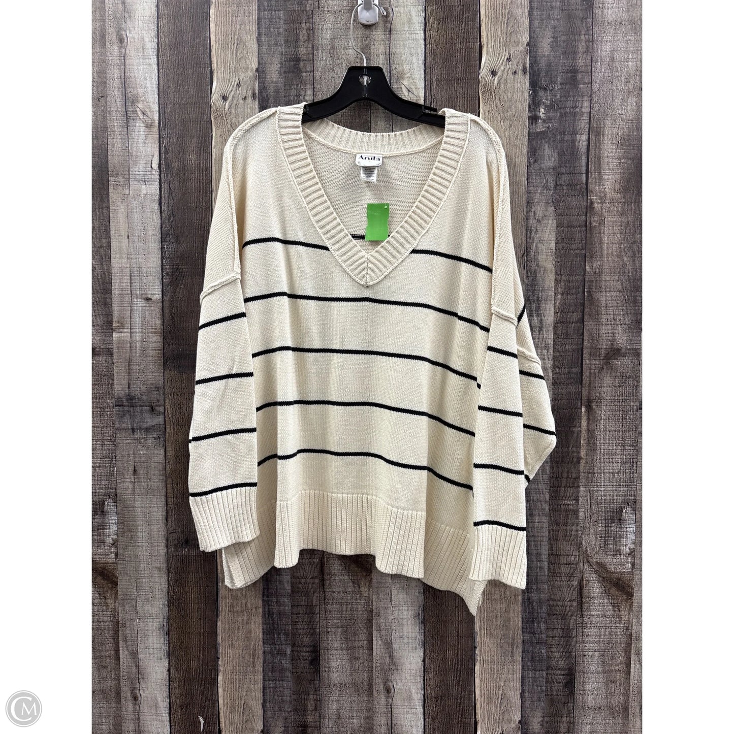 Sweater By Arula In Striped Pattern, Size: 1x