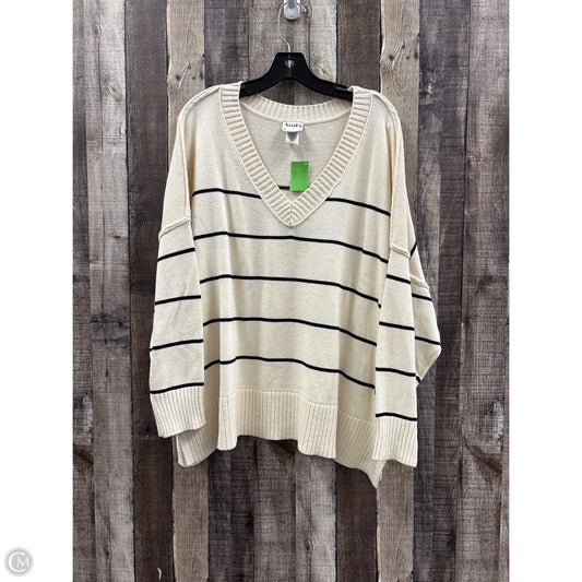 Sweater By Arula In Striped Pattern, Size: 1x